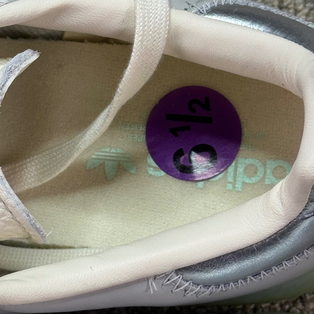 NWT Adidas Sambae W Platform Sneakers Women's 6.5 Grey Silver Mint Translucent - Picture 11 of 13